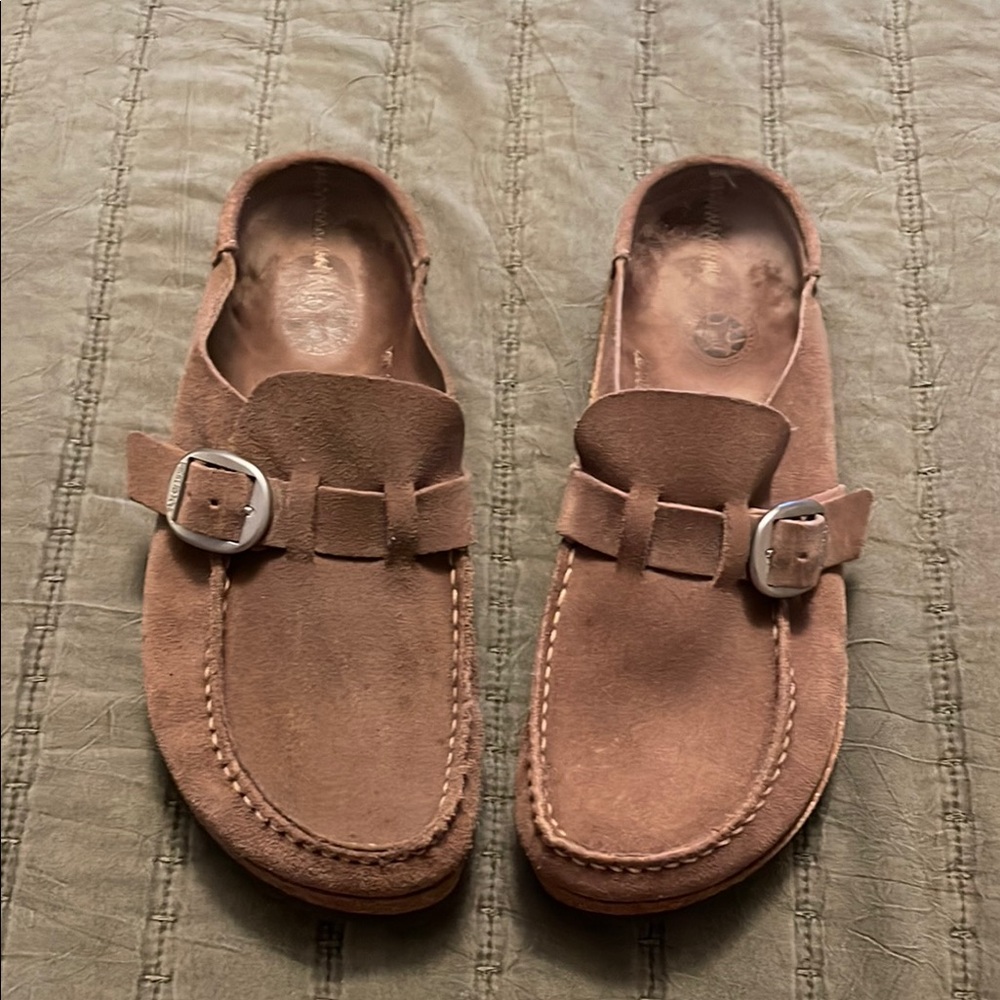 Birkenstock Brown Mules Classic Comfort Clogs